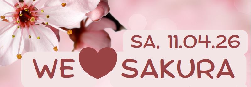 We love Sakura-Wir feiern die Japanische Kirschblüte